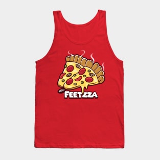 Funny Feet Shaped Pizza Humor Gift For Pizza Lovers Tank Top